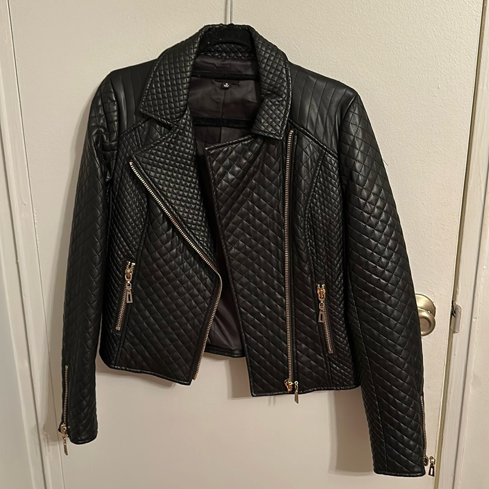 Faux leather jacket